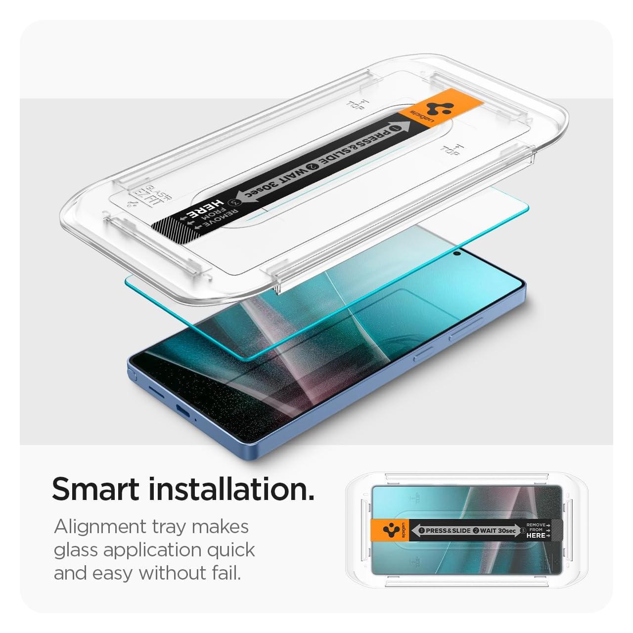 SPIGEN Tempered Glass for Samsung Galaxy S25 S24 S23 Ultra Plus Edge Glas tR EZ Fit Anti Spy Clear HD Anti Gores Protector