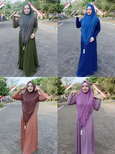 Khimar Slim Ceruty Printing KH312 Gallery Syarifah (Apabila Stock Habis Bisa di Pesan/Restock)