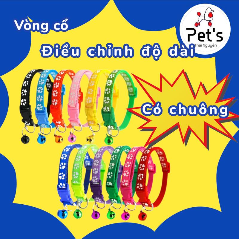 Vòng đeo cổ có chuông hoa dành cho thú cưng chó mèo