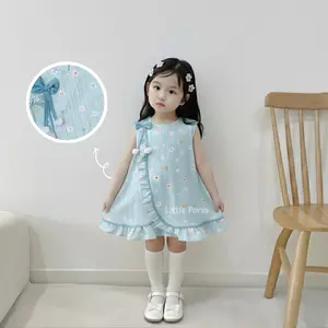 Little Porin Elora Dress Anak Perempuan 6 Bulan - 7 Tahun Bahan Elora Variasi Depan Size S M L XL Dress Princess Baju Sehari Hari Original