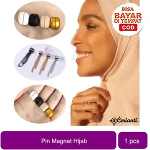 Pin Magnet Hijab Anti Slip Magnet Bros Aksesoris Syal Selendang Muslim Klip Jilbab Magnetic Bros Jilbab Non-slip Mewah_Cerianti