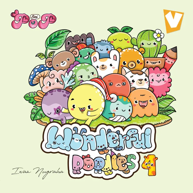 Wonderful Doodles 4 - Seri Pop You - Buku Mewarnai