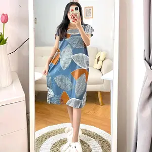 COD Daster Rayon Premium Jumbo Standar & Standar Motif Polos Polkadot Tiedye Bahan Adem Nyaman untuk Ibu Rumahan Homedress Terbaru Trendy cantik Harga Ecer Paket Usaha Daster Midi Rumahan Termurah