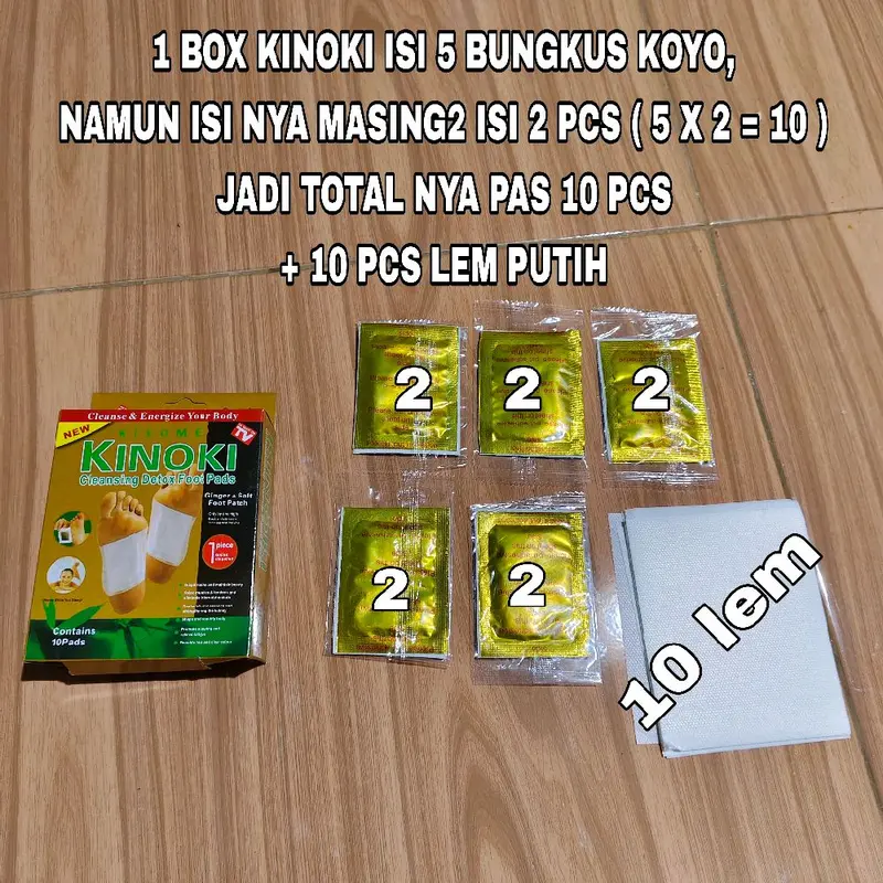 DISKON Paket 5 Box isi 50 PCS Kinoki Gold Detox Foot Pads Koyo Penyerap Racun Dalam Tubuh Secara Alami - belanja murah 89 1