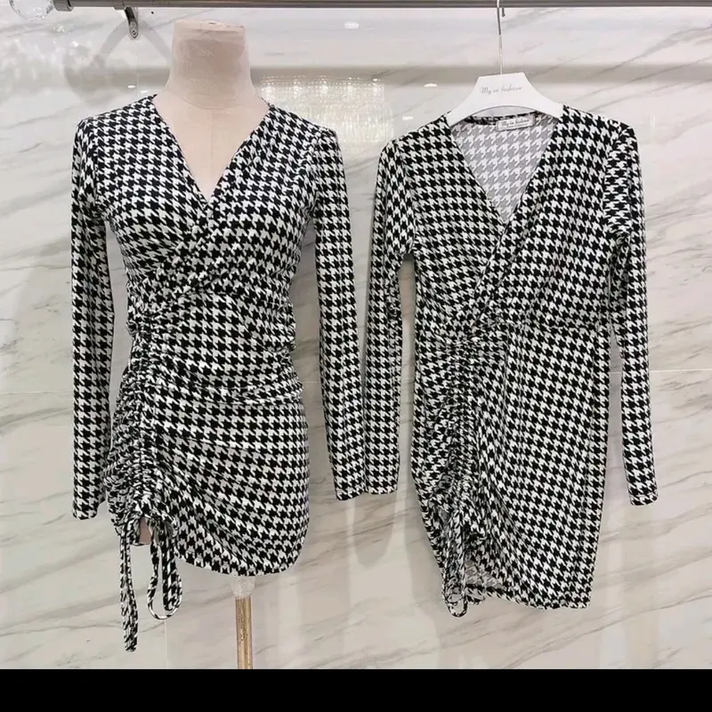 dres bodycone lengan panjang/lengan pendek cotton strach 1