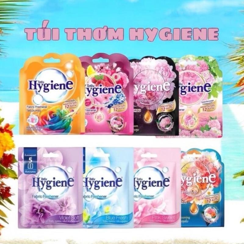  Combo 5 Túi Thơm Khử Mùi HYGIENE Thái Lan 8g  9 Mùi  Treo Xe Hơi Tủ Quần Áo Phòng Tắm 