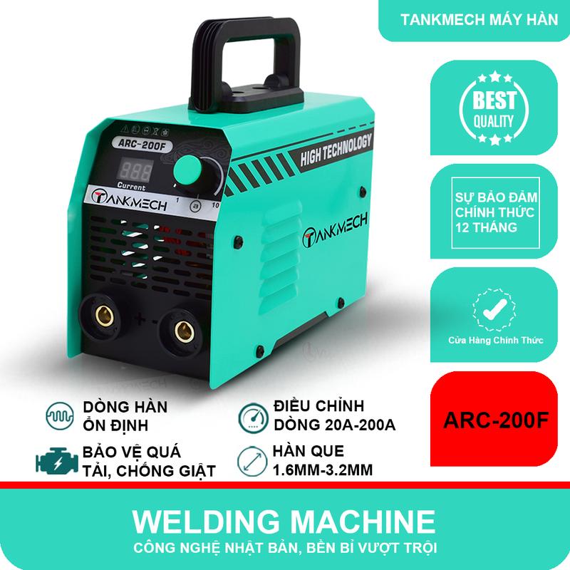 Máy Hàn Mini Biến Tần TANKMECH máy hàn điện tử Di động đầu Ra đồng Nguyên Chất-Hàn Que 1.6 - 3.2mm-TẶNG BỘ PHỤ KIỆN