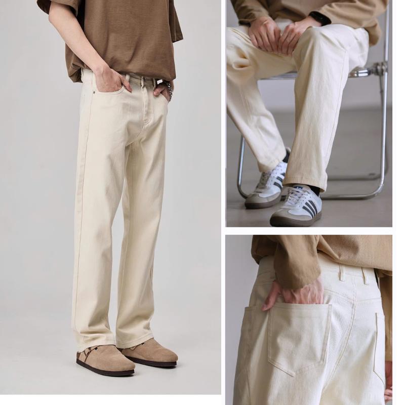  Quần kaki nam suông ông đứng form gọn rộng vừa mặc thoải mái lịch sự 