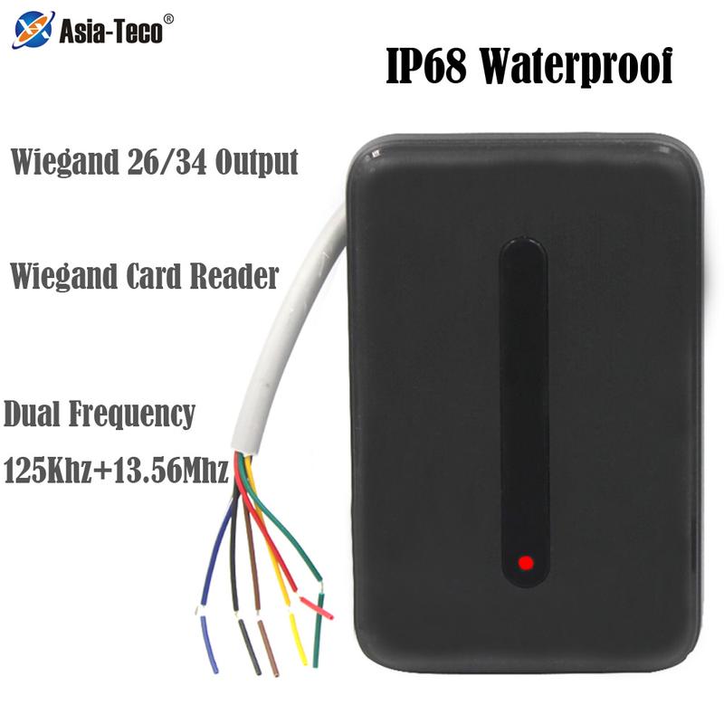 Ip68 Waterproof 125Khz+13.56Mhz Access Control Card Reader Rfid Card ...