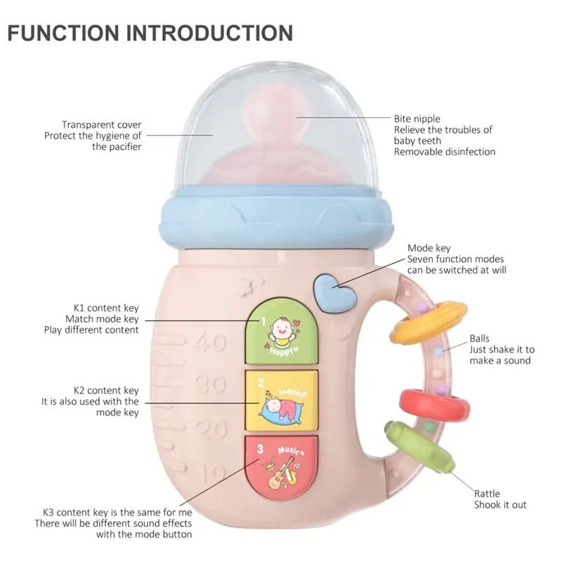 MAINAN GIGITAN BAYI TEETHER SILICON RATTLE MUSIK BABY TEETHER 1