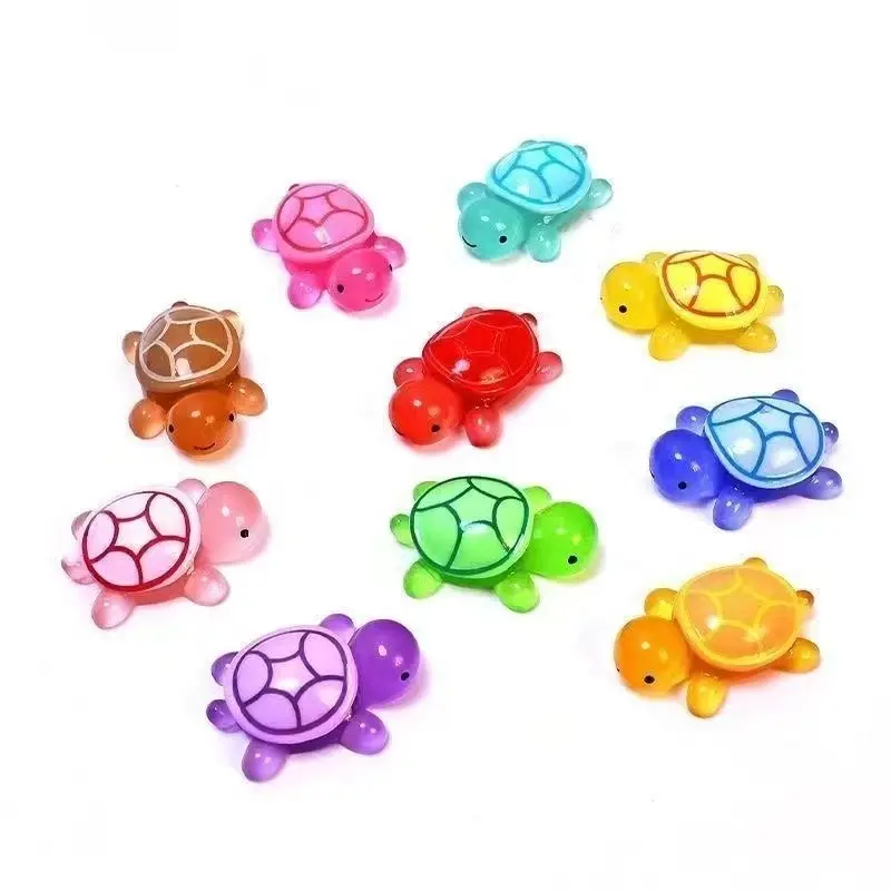 Multi color luminous turtle blind bag model toys