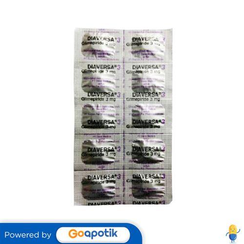 DIAVERSA 3 MG STRIP 10 TABLET