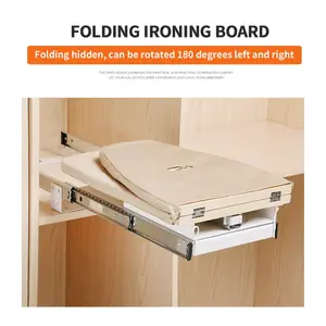 Alas Setrika Lipat Almari Ergonomis Rotating Ironing Board Foldable