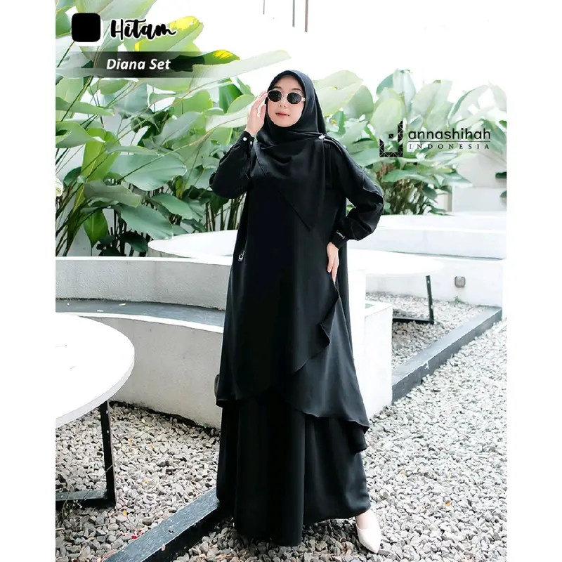 DIANA SET ROK BY ANNASHIHAH /TUNIK & SKIRT/ DIANA ONESET TUNIK MALAY YORIS BEST PREMIUM 5