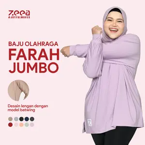 Zeea Sport Inner Baju Panjang Farah Ternyaman Jumbo