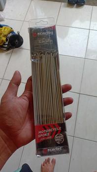 Product Review of JARI2  RUJI JERUJI HITAM CROME GOLD 36' SPOKE ORIGINAL SCARLET UNIVERSAL,VIXION,FU,CB,MIO,VARIO,BEAT,NINJA,N MAX,AEROX,CBR,RX KING,SUPRA,KHARISMA,JUPITER,VEGA DLL from a**u s**m 0