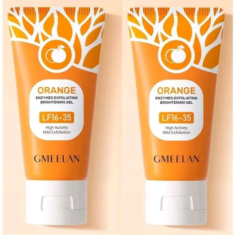 2 in 1 GMEELAN Orange Exfoliating + Sea Buckthorn Lazy Cream Paket Eksfoliasi dan Pelembab Wajah Cantik 4