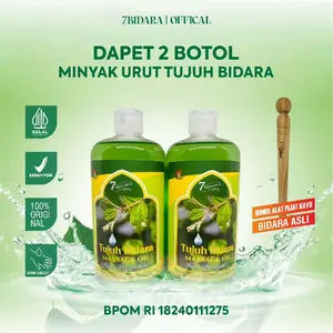 PROMO!! | DAPET 2 BOTOL MINYAK URUT 7BIDARA/TUJUH BIDARA MASSAGE OIL BIDARA BPOM