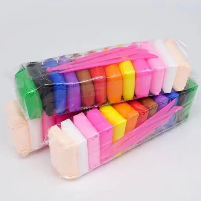Super Light Clay Slime Mainan Anak Isi 12 Pcs Warna Warni Squishy Toys 3