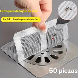10 Paquetes Atrapapelos Coladores de Drenaje para Lavabos de Baño y Cocina, Cubiertas de Drenaje de Piso Autoadhesivas, ¡Perfectas para Decoraciones Festivas Navideñas!