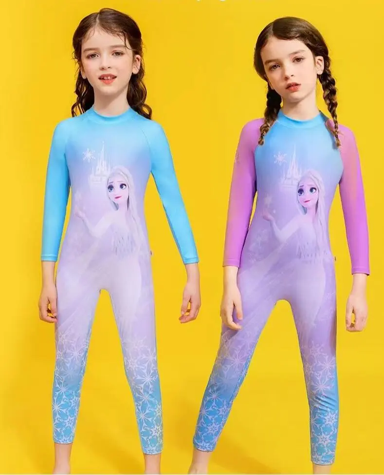 Kids Girl Swimwear Swimsuit  One Piece Baju Mandi Girl