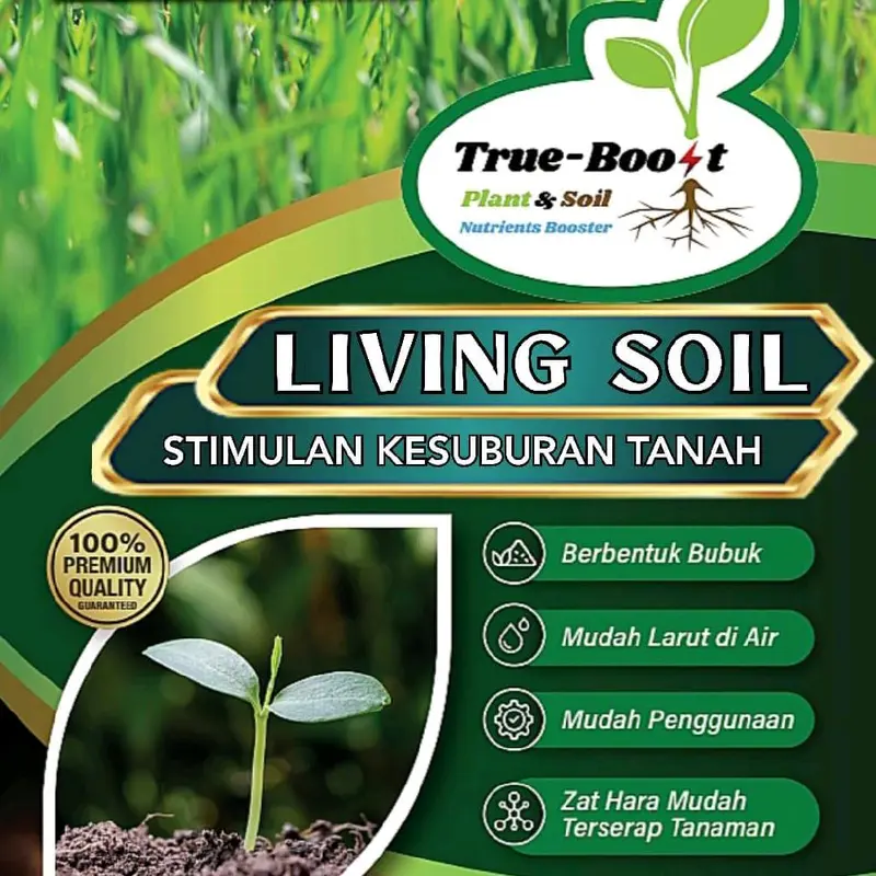 ASAM HUMAT LIVING SOIL 500 GR ORGANIK BOOSTER PEMBENAH KESUBURAN TANAH PENGIKAT NUTRISI Tanaman Tumbuhan Pohon 0
