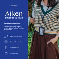 Gambar Wallts Aiken Leather - Lanyard Name Tag Id Card - Aiken Leather Black dari Wallts Kota Bandung 3 Tokopedia