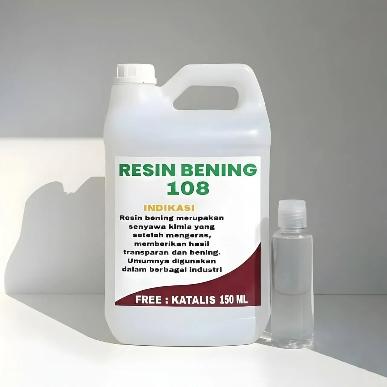 RESIN BENING 108 (5KG)-Free Katalis (Premium Quality) sempurna untuk berbagai proyek DIY, kerajinan tangan, dan desain kreatif