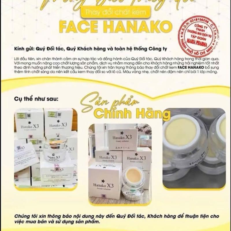  Kem Face Hanako X3 Chính Hãng 12gr - Xuất Xứ Nhật - Skincare Nữ - Women Làm Đẹp Da 