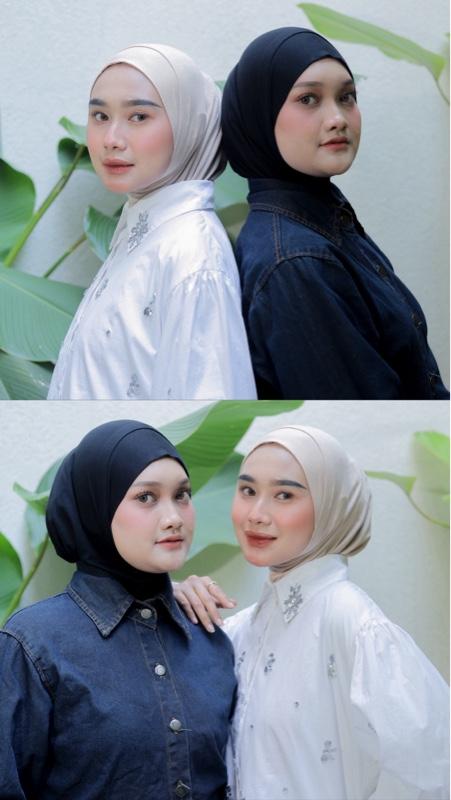 SYAFIRA BERGO - Raqeesha Hijab Bergo Instan Size M Kaos Rayon kerudung wanita