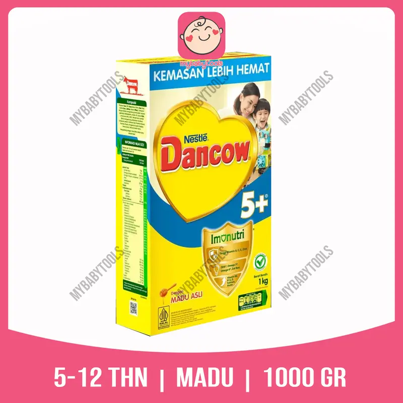 NESTLE DANCOW 1+ 3+ 5+ SUSU PERTUMBUHAN VANILA MADU 1-3 TAHUN 3-5 TAHUN 5-12 TAHUN BOX 1 KG 6