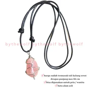 Tarotbythewolf - Crystal Wired Necklace - Kalung Batu Alam