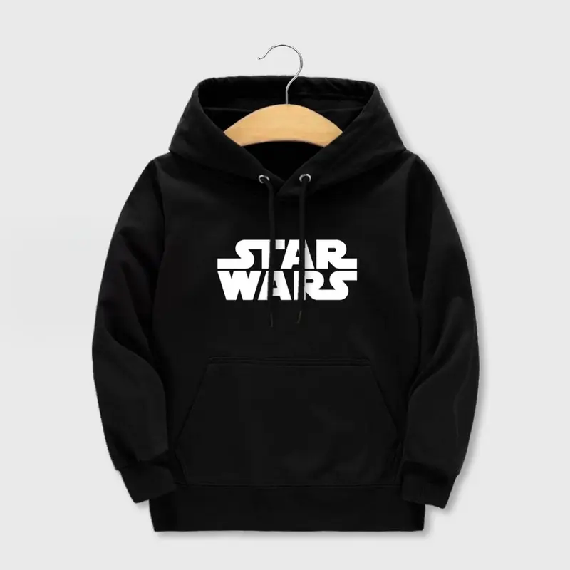 Jaket Sweater Hoodie Anak Laki-Laki Perempuan Sablon STARWARS Umur 2-12 Tahun Fashion Hodie 0