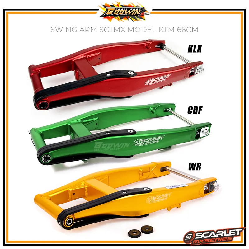 Swing Arm Scarlet MX 10916 CRF 150L 66 Cm KLX 150 WR 155 Swingarm Model KTM Almunium 66 Cm 1