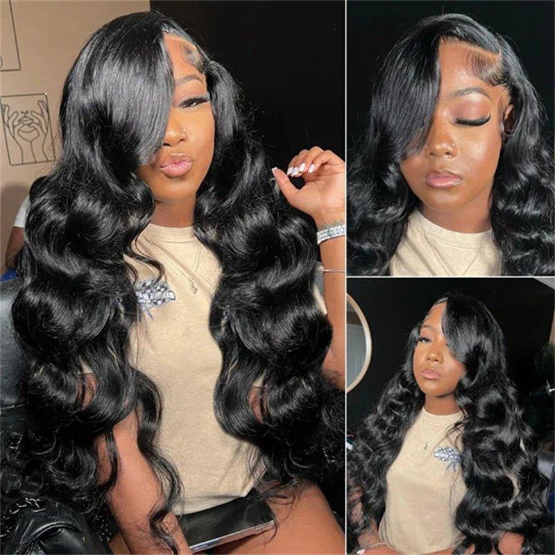 Product Introduction of LEMODA Body Wave 13x4 Full Lace Front Wigs 210% High Density Human Hair for Women HD Lace Front Human Hair Wig With Baby Hair Natural Black 1