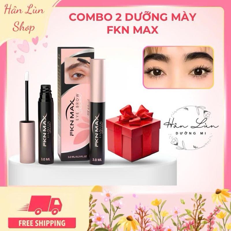 2 Cây Dưỡng Mày MAXphiên bản cao cấp hỗ trợ cải thiện lông mày thưa ngắn dành cho nam và nữ ,hạn sử dụng 36 thăng Dạng Serum dung tích 3ml