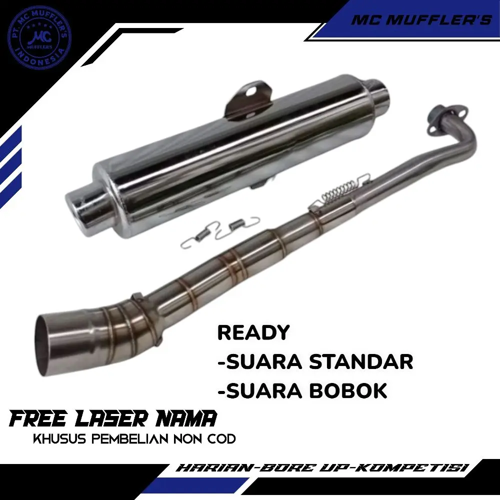 Knalpot Ckd standar dan bobok untuk all motor bebek/sport
