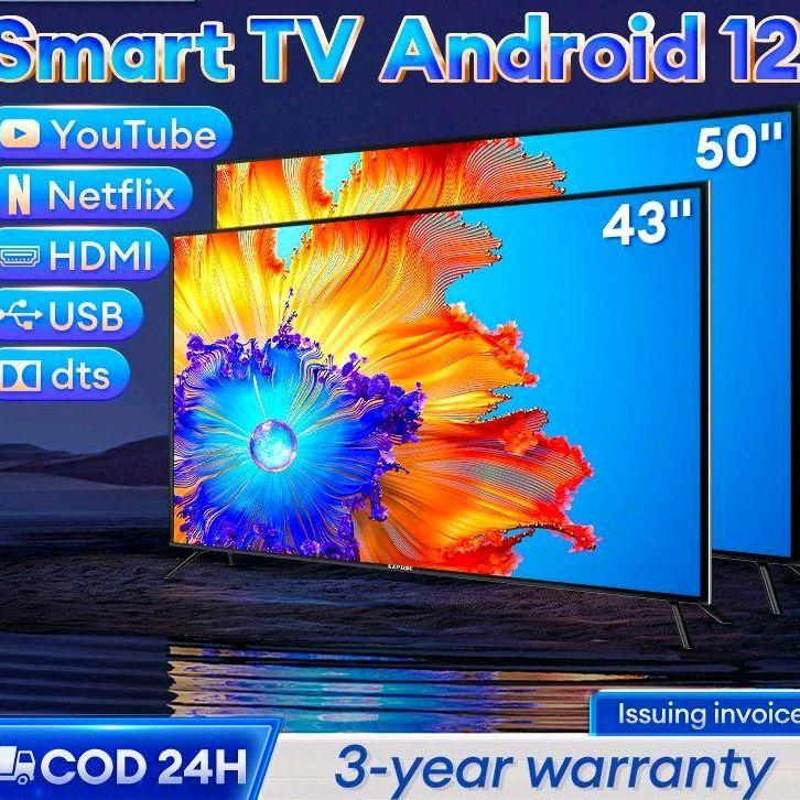 TV Android Smart TV 32 Inch Android TV 43 Inch with Tsunami Warning 4K ...