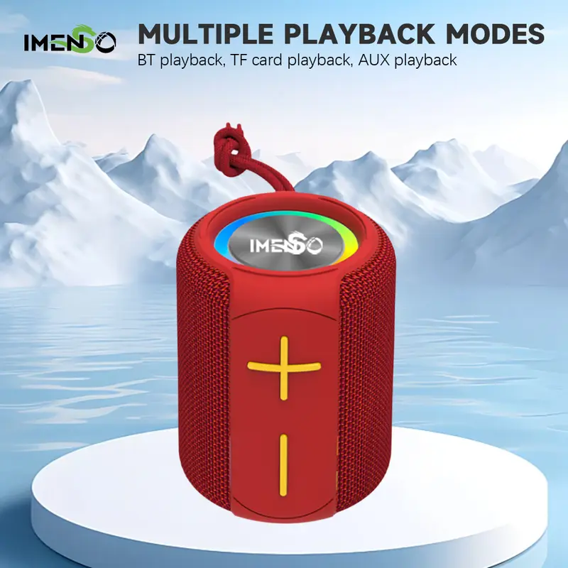 IMENSO Speaker Bluetooth Portable Mini Full Bass With RGB Light RB 120 BT V5.2 1200mAh Bergaransi IMS S1005 2