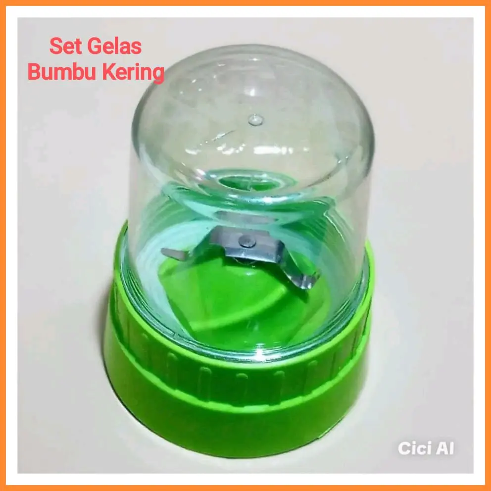 Gelas Bumbu Kering / Dry Mill Blender ModelMiyako Hijau Putih