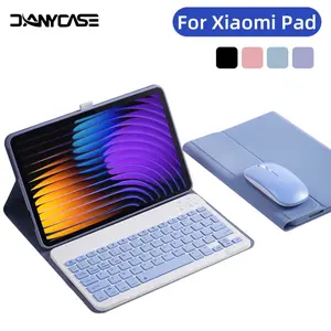 【No tablet】DANYCASE  Keyboard Case for Redmi Pad 2 redmi Pad SE  for Xiaomi Pad 6 5 Pro 6s pro  11 inch 12.4inch  Case  with Bluetooth keyboard casing for Xiaomi Mi pad 5/6 pro 6s pro 2021 mi pad 7/7pro Tablet Cover  Bluetooth 5.2 Anti Gores