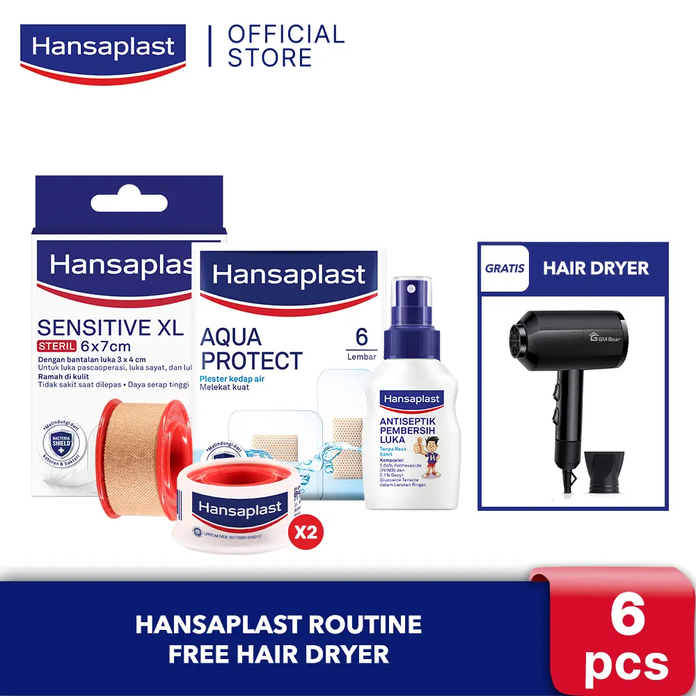 Hansaplast Routine FREE Hair Dryer - Plester & Perawatan Luka