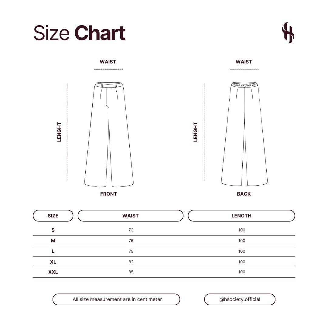 H SOCIETY  Anika Pants Wanita Polo Linen Emboss Premium Siluet Straight Elegan dan Timeless Ringan Breathable Nyaman Dipakai Material Lembut dengan Emboss Halus untuk Tampilan Effortless Elegan