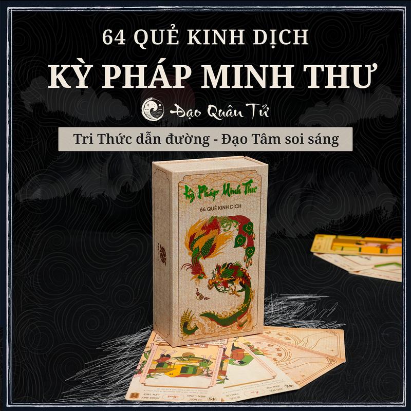 Bộ Bài 64 Quẻ Kinh Dịch - Kỳ Pháp Minh Thư | Thẻ Bài (64 Lá) Đạo Quân Tử