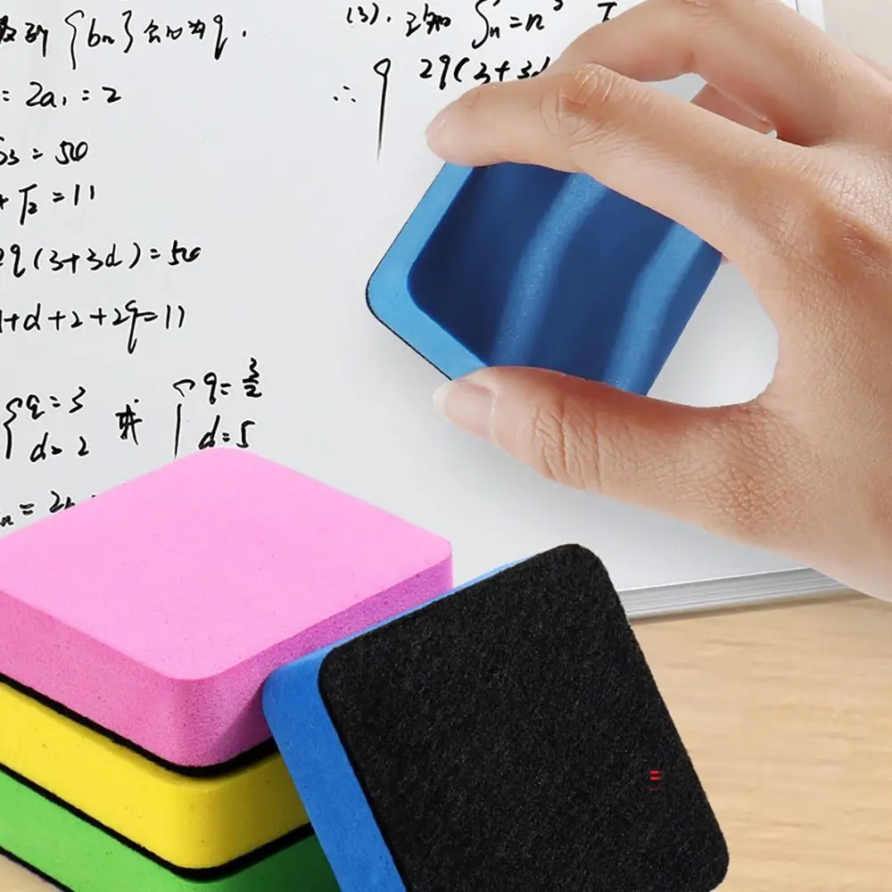 Cartoon Multi-color Whiteboard Eraser Square Whiteboard Dry Eraser Marker Cleaner School Office