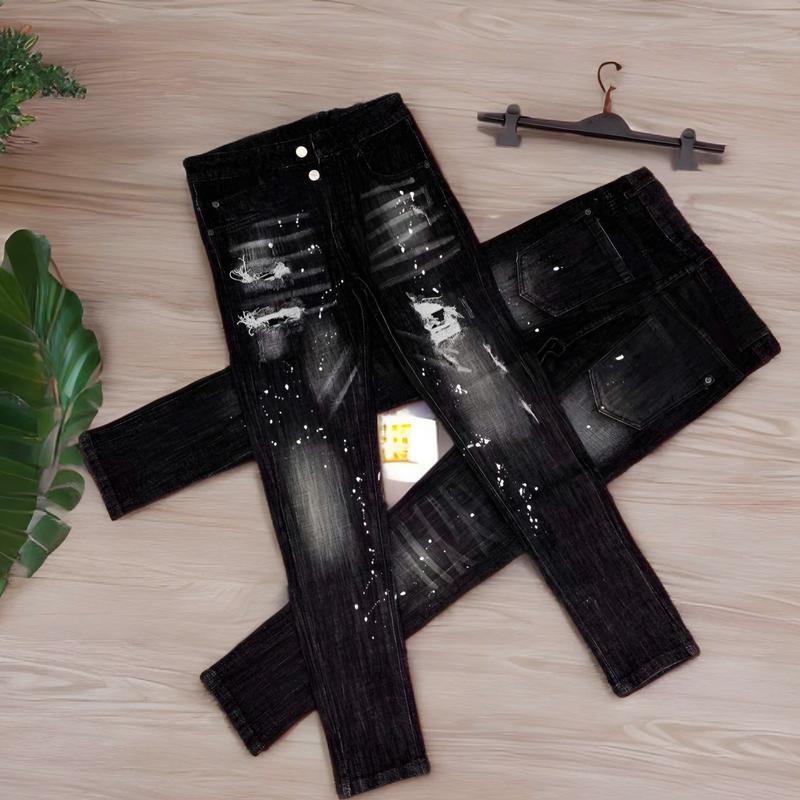 Quần Jean Boy phố xám khói rách form đẹp, khóa kéo, vải co giãn mẫu mới nhất HotTrend Menswear Pants Có Túi dsq xanh trơn quan nam
