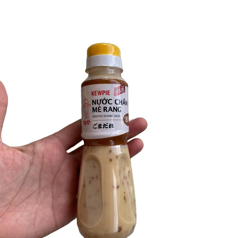  Gia Vị Nước Sốt mè rang Kewpie chai 180ml tiện lợi 
