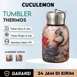 CucuLemon Tumbler Botol Minum Stainless Steel Tahan Panas & Dingin 300ML Termos Air kopi portable