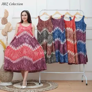 Daster kaos yukensi wanita motif abstrak