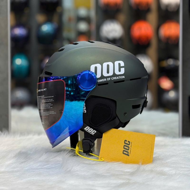   POC  Nón Bảo Hiểm POC P10 Gắn Kính Dài - Đạt Chuẩn xe máy - Chính hãng 